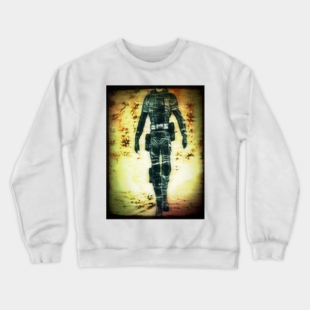 winter soldier poster, digital art Crewneck Sweatshirt by TriForceDesign